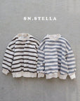 Cream Stripe Sweatshirt