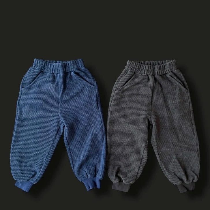 Embossed Ribbed Pants