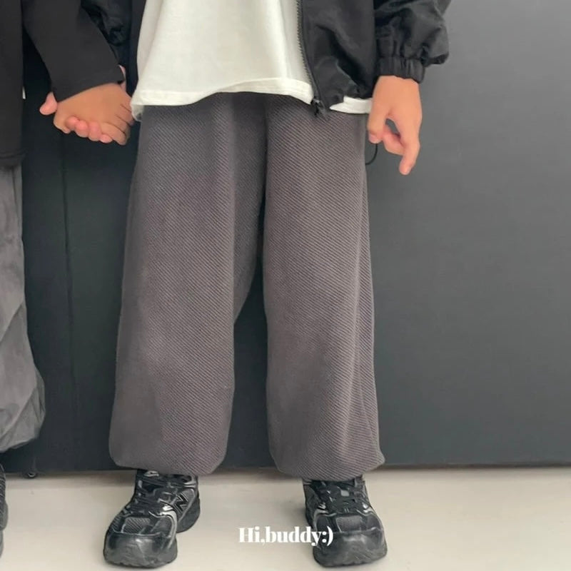 Embossed Ribbed Pants