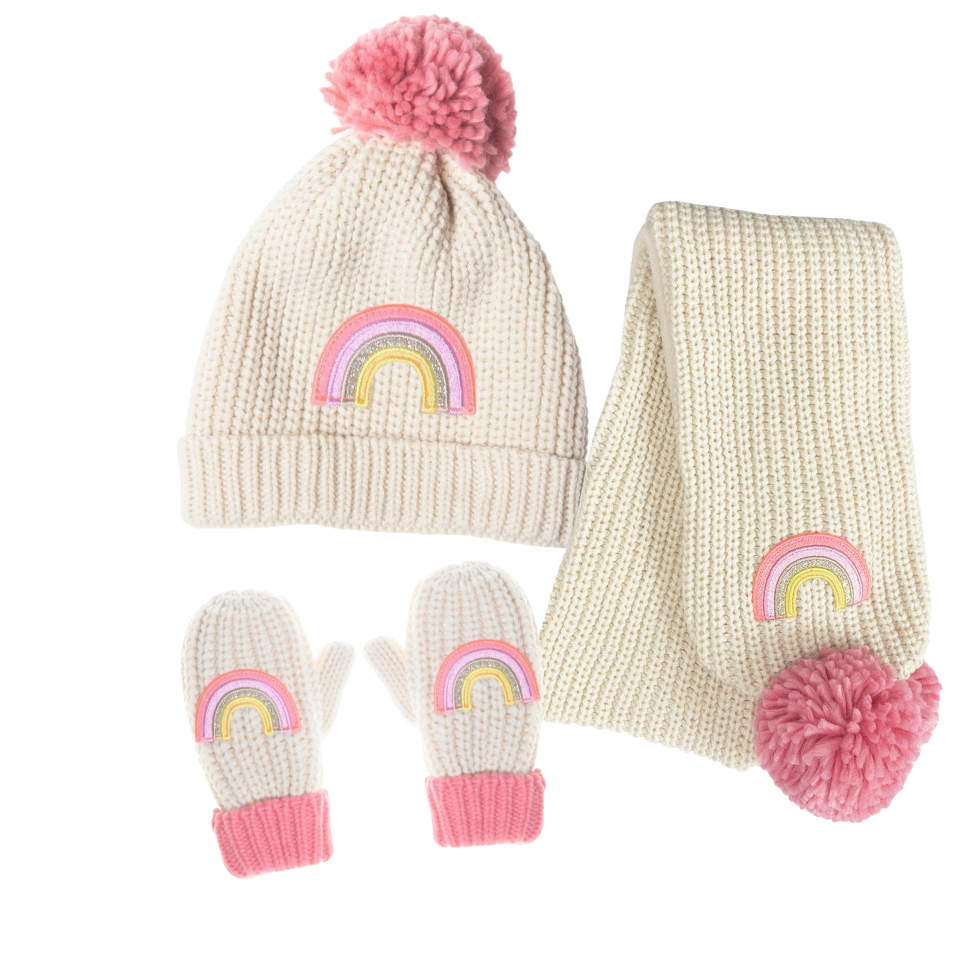 Disco Rainbow Knitted Set 6-10 Jahre