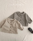 Kids Bunny Check Collar Shirt