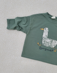 Bonjour Goose Longsleeve – Statement-Shirt mit Gans-Print