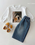 Little Foxx – Curved Denim Pants