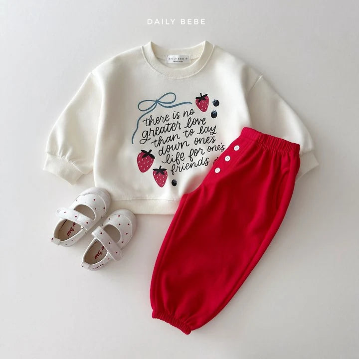 Little Foxx – Strawberry Ribbon Sweatshirt