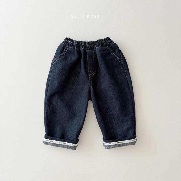 Little Foxx – Roll-Up Raw Denim Pants