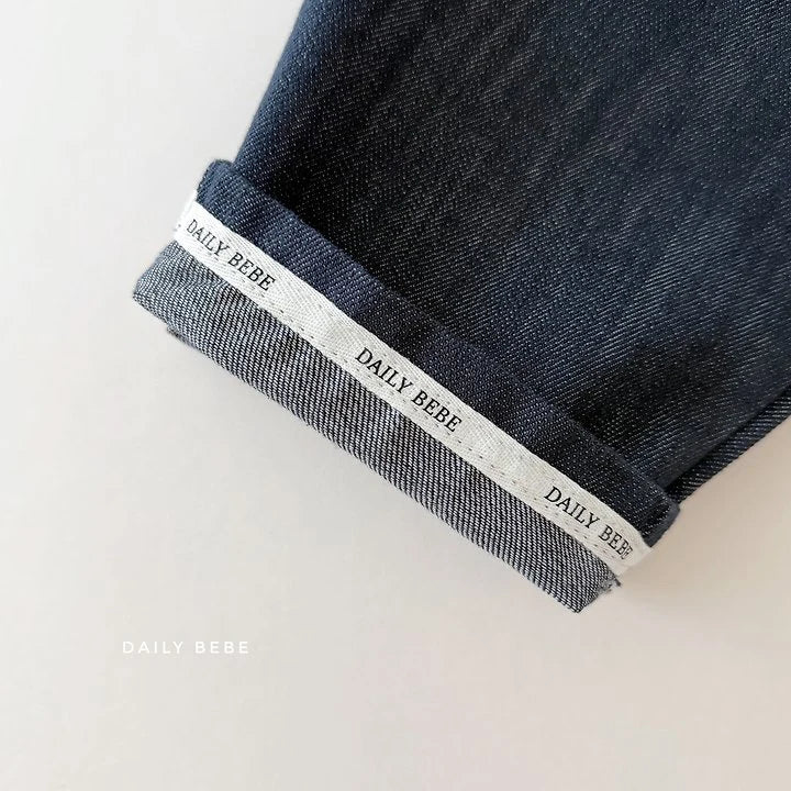Little Foxx – Roll-Up Raw Denim Pants