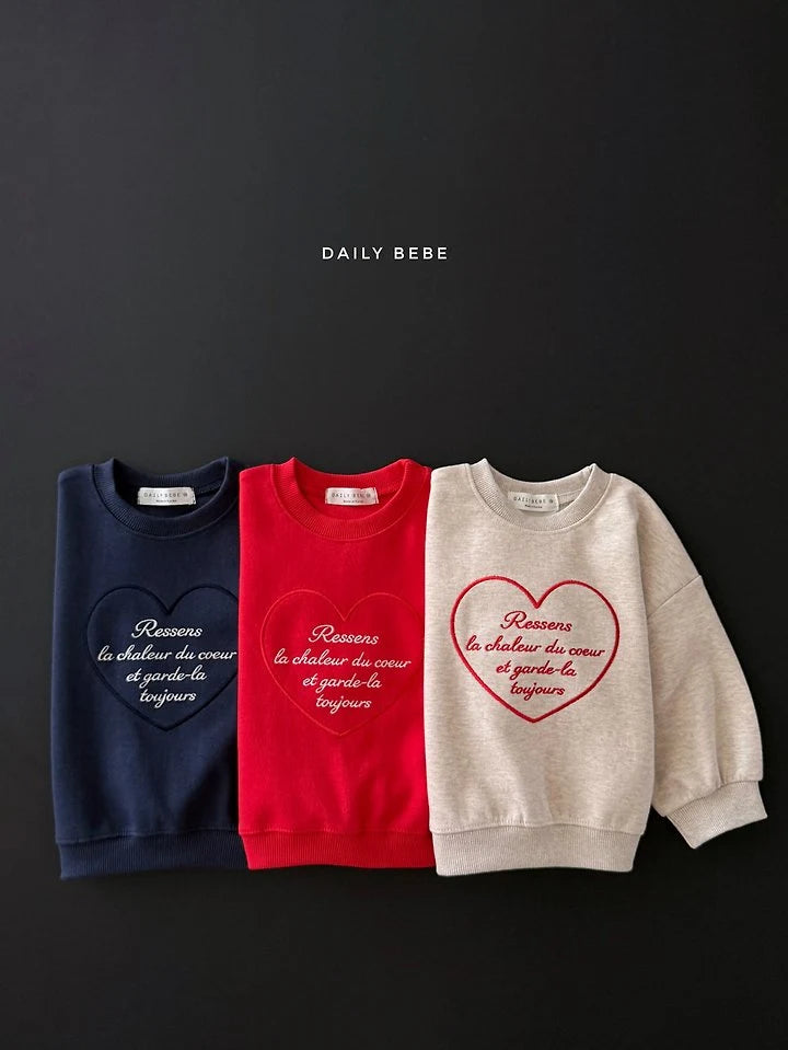 Little Foxx – Heart Embroidery Sweatshirt