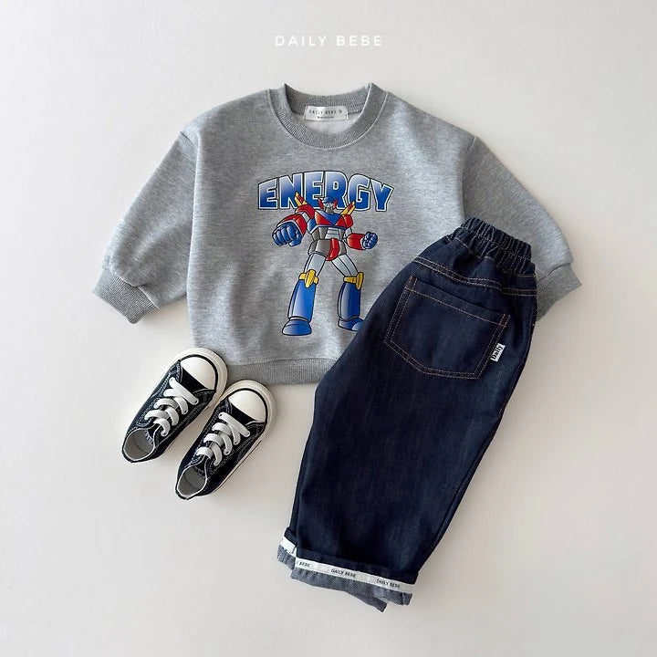 Little Foxx – Roll-Up Raw Denim Pants