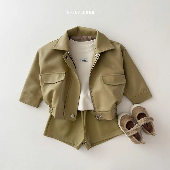 Little Foxx – Faux Leather Jacket