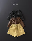 Little Foxx – Faux Leather Shorts