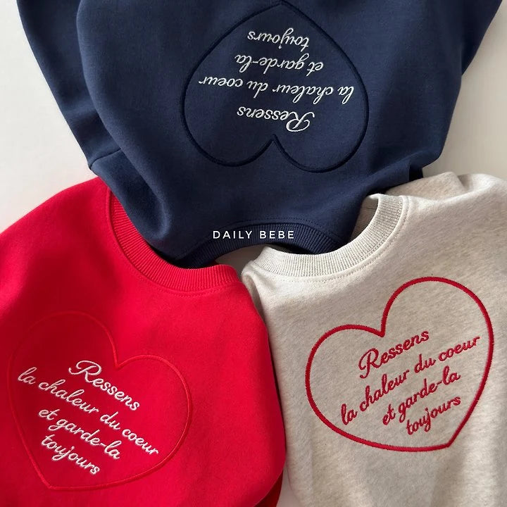 Little Foxx – Heart Embroidery Sweatshirt