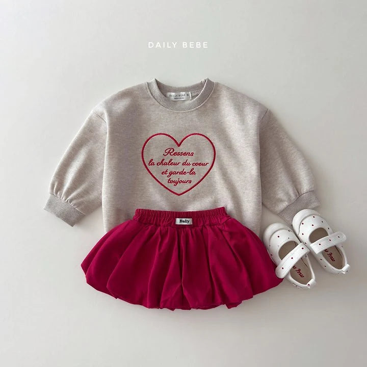 Little Foxx – Heart Embroidery Sweatshirt