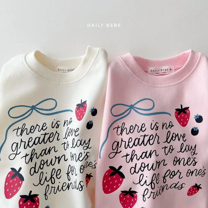 Little Foxx – Strawberry Ribbon Sweatshirt