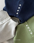 Little Foxx – Waffle Henley Neck Tee