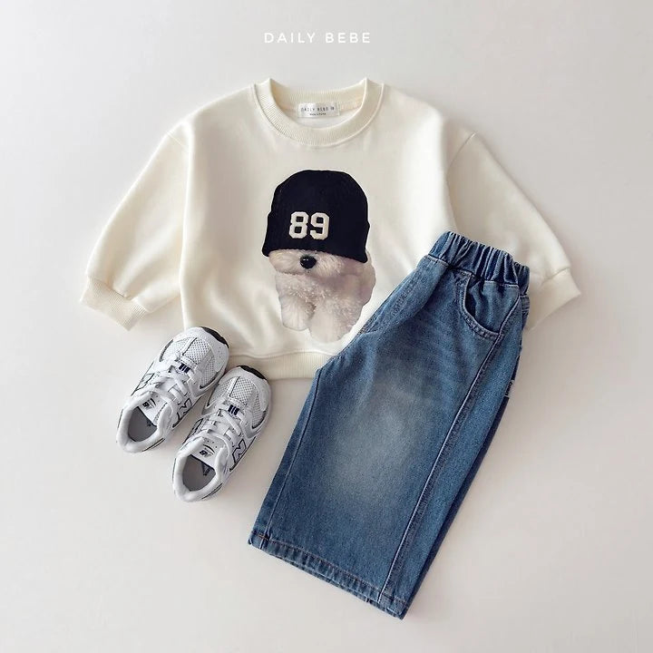 Little Foxx – Curved Denim Pants