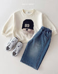 Little Foxx – Curved Denim Pants