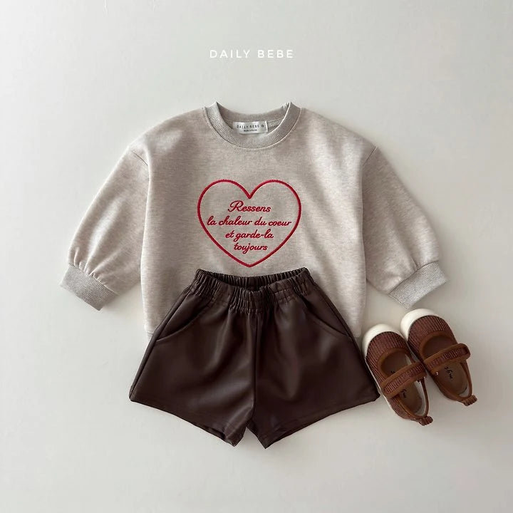 Little Foxx – Heart Embroidery Sweatshirt