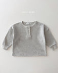 Little Foxx – Waffle Henley Neck Tee