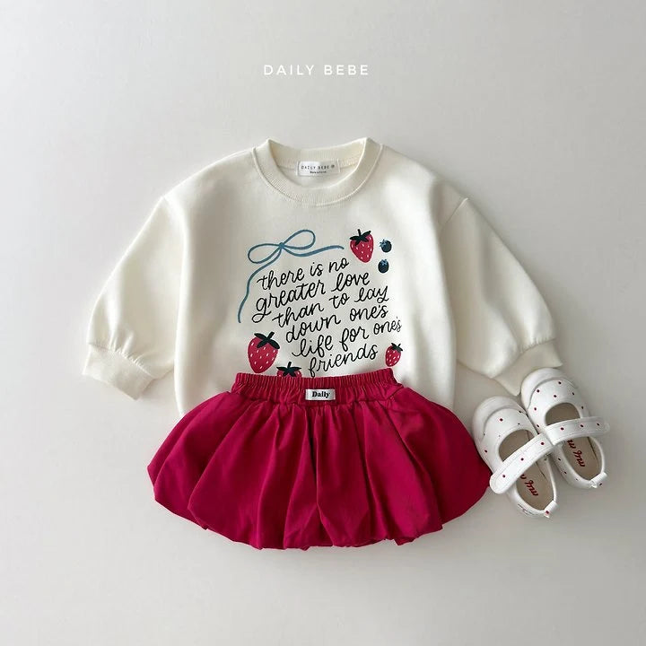 Little Foxx – Strawberry Ribbon Sweatshirt