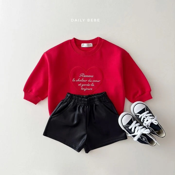 Little Foxx – Heart Embroidery Sweatshirt