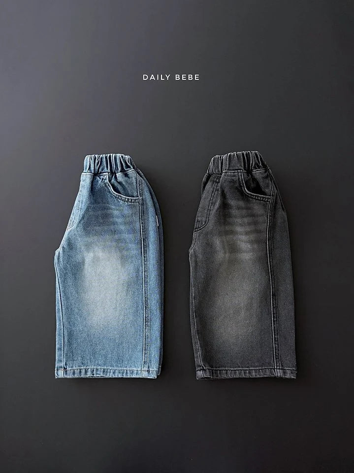 Little Foxx – Curved Denim Pants