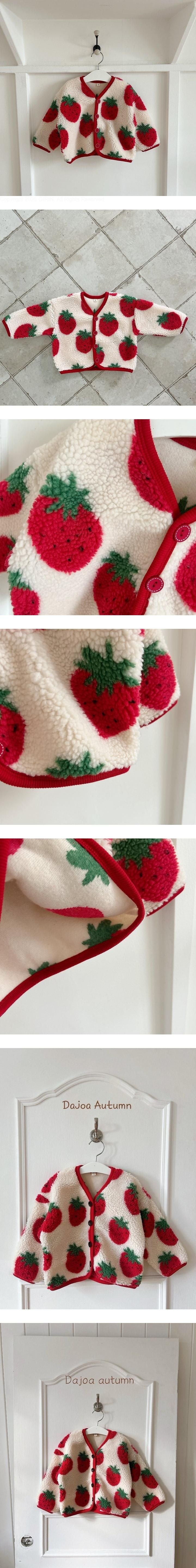 Little Foxx – Strawberry Boucle Cardigan