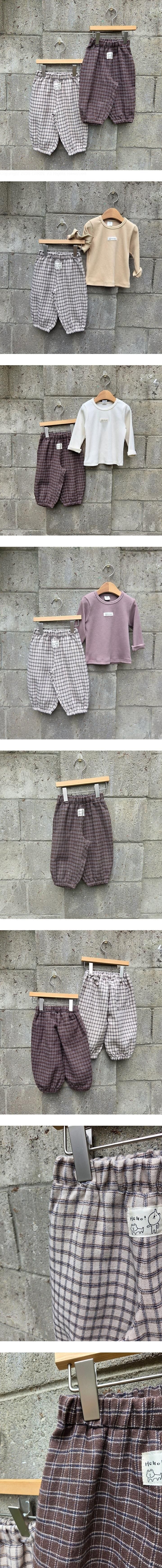 Little Foxx – Square Check Pants
