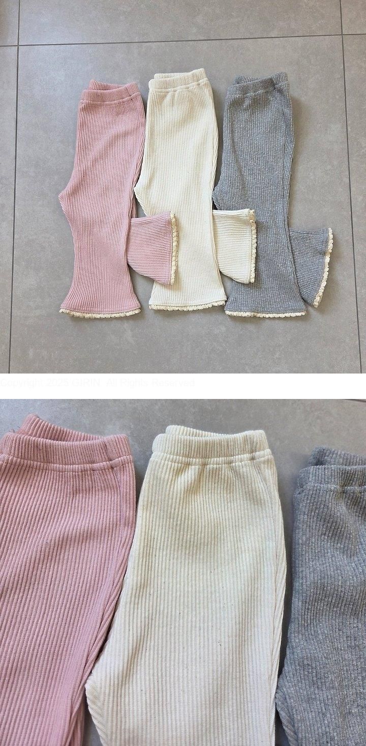 Little Foxx – Ribbed Torchon Flare Pants