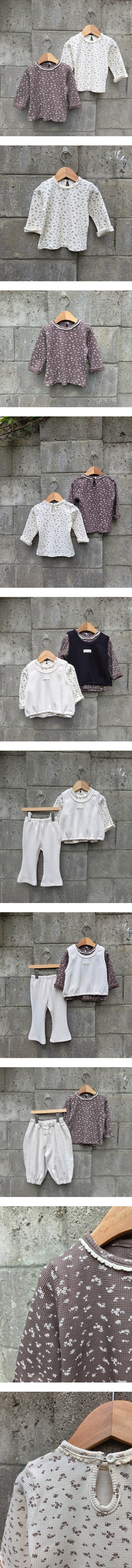 Little Foxx – Torchon Waffle Floral Tee