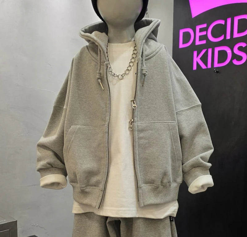Little Foxx – Twin Loose Hood Zip-up
