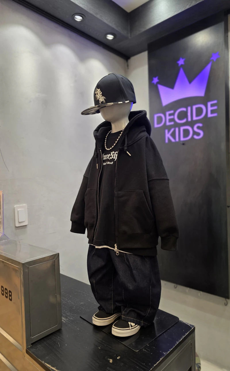 Little Foxx – Twin Loose Hood Zip-up