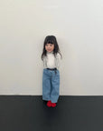 Dot Denim Pants
