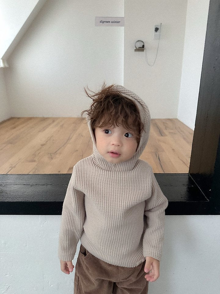 Little Foxx – Waffle Hooded Tee