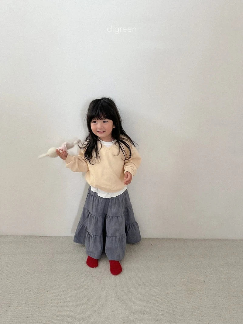 Check Tiered Skirt