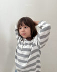Striped Collar Sweatshirt