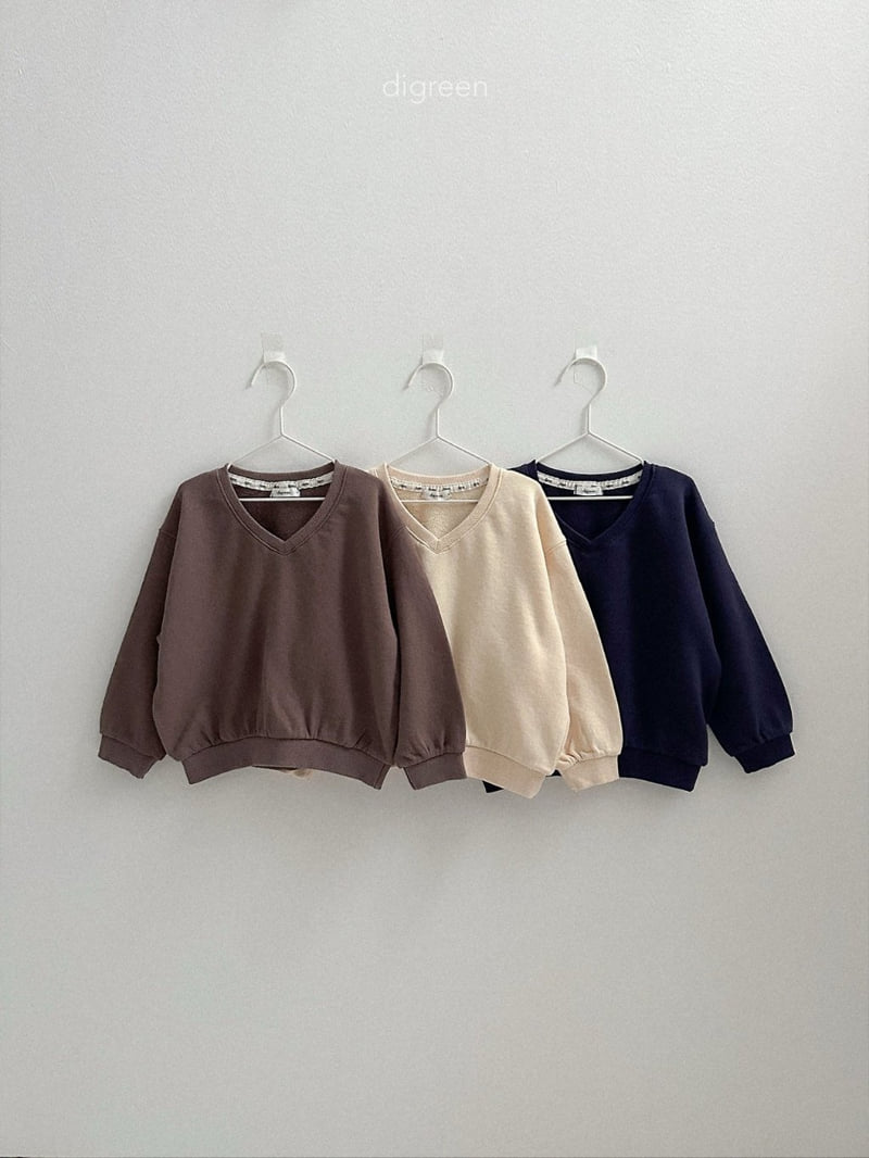 Teddy V-Neck Sweatshirt