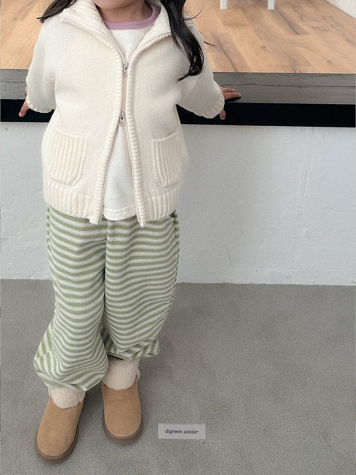 Little Foxx – Cherry Striped Jogger Pants