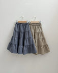 Check Tiered Skirt