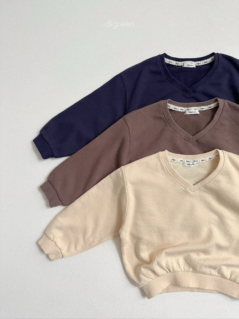 Teddy V-Neck Sweatshirt