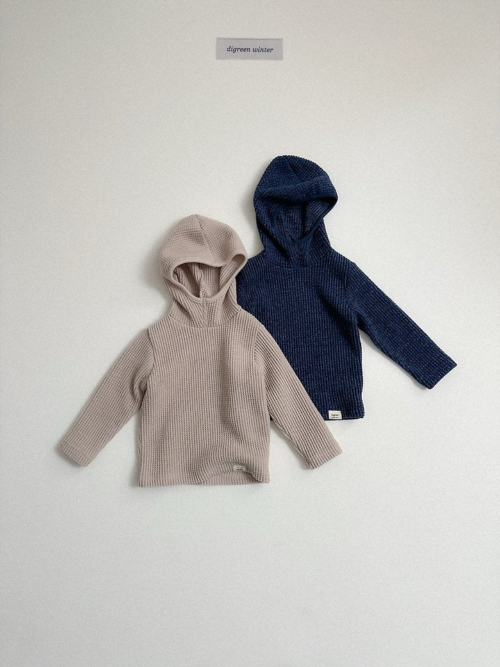 Little Foxx – Waffle Hooded Tee
