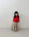 Check Tiered Skirt