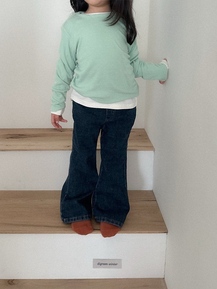 Little Foxx – Chenille Bootcut Denim Pants