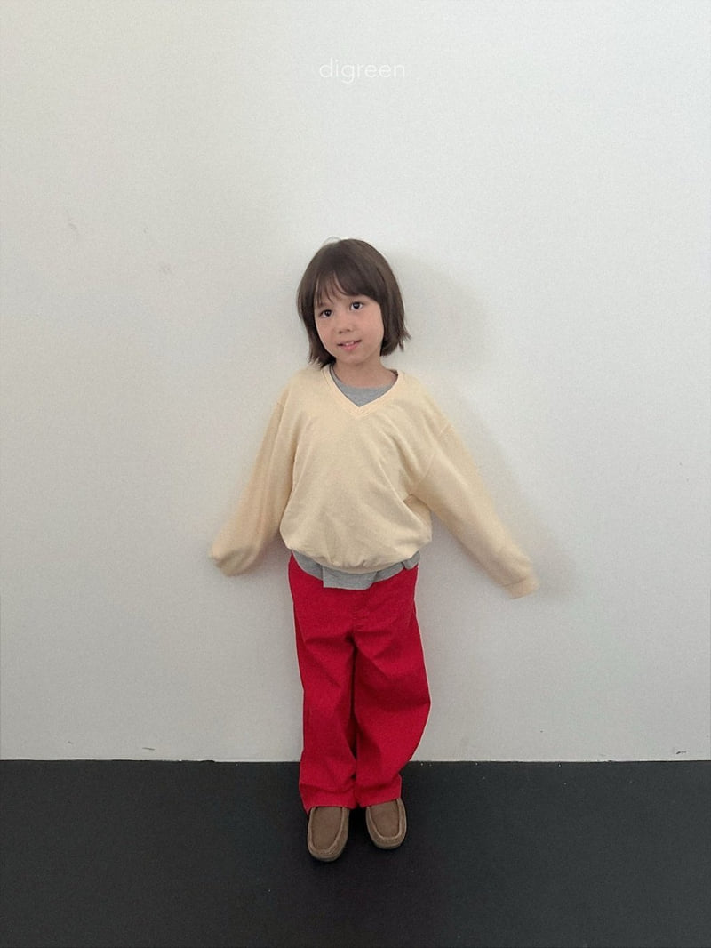 Teddy V-Neck Sweatshirt