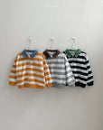 Striped Collar Sweatshirt