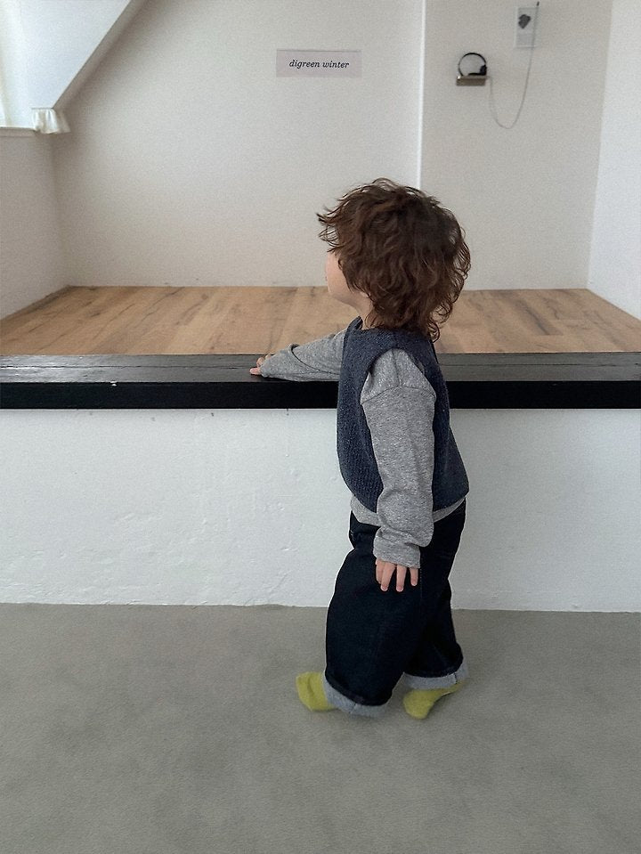 Little Foxx – Knot Dart Denim Pants