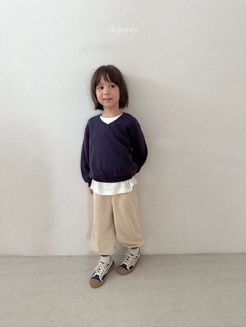 Teddy V-Neck Sweatshirt