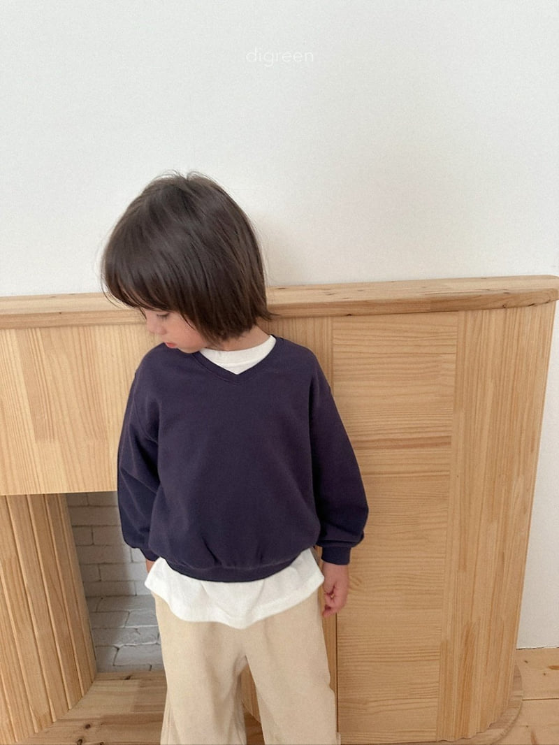 Teddy V-Neck Sweatshirt