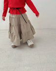 Check Tiered Skirt