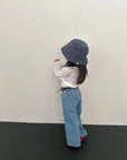 Dot Denim Pants