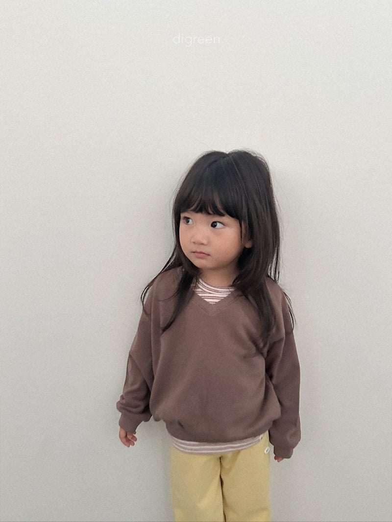 Teddy V-Neck Sweatshirt
